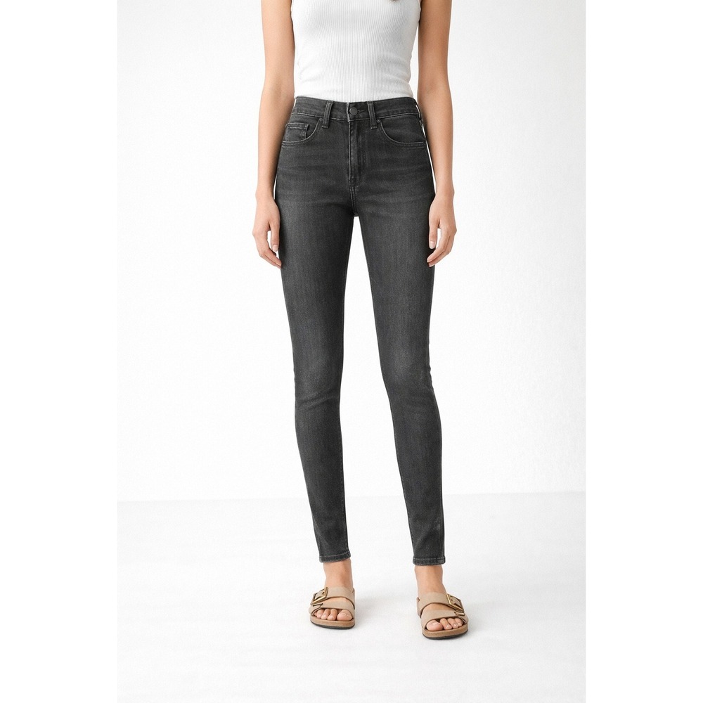 Rag & Bone Jeans High Rise Legging Size 30 Black Stretch Skinny Modern Minimal